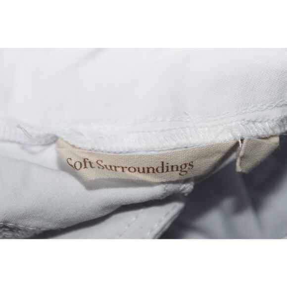 NWT Soft Surroundings Super Stretch Lattice Capri Pull On Pants Wht Plus Size 1X - Picture 7 of 13